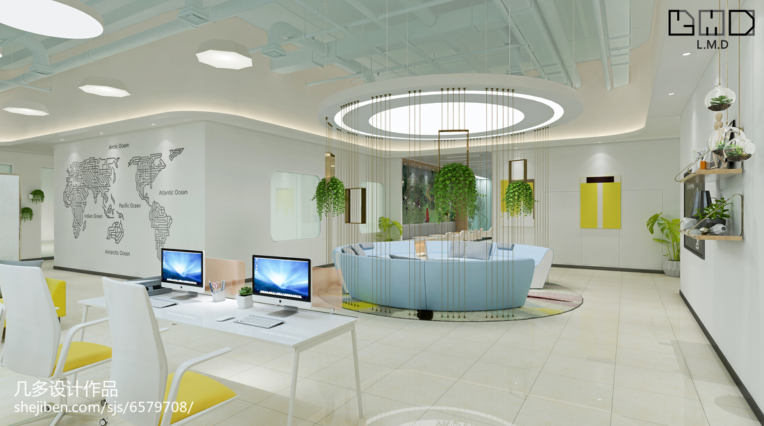 自由開放的創業會所 | 朝啟創新創業孵化器裝飾工程設計